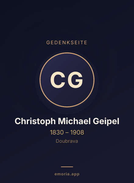 Gedenkportrait von Christoph Michael Geipel