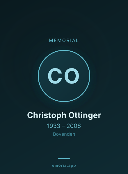 Memorial portrait of Christoph Ottinger