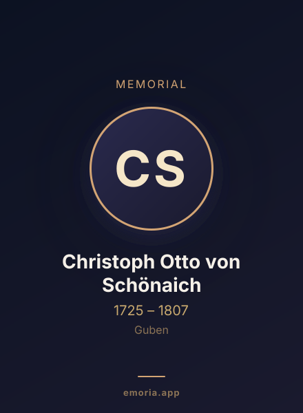 Memorial portrait of Christoph Otto von Schönaich