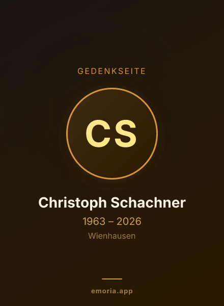 Gedenkportrait von Christoph Schachner