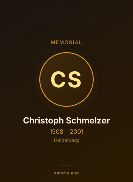 Memorial portrait of Christoph Schmelzer