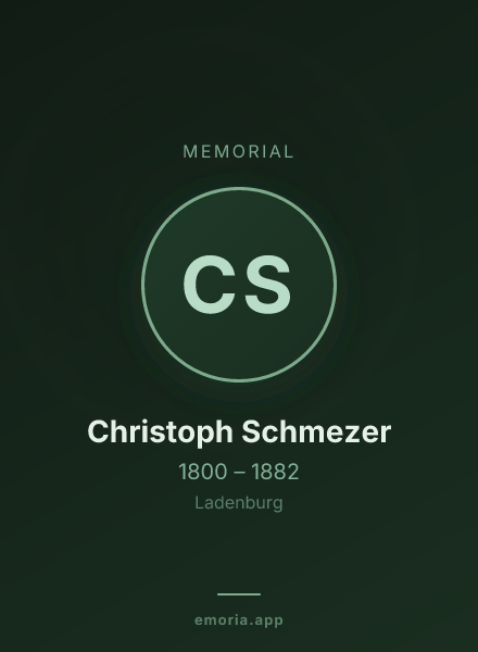Memorial portrait of Christoph Schmezer