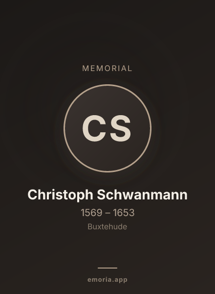 Memorial portrait of Christoph Schwanmann