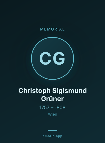 Memorial portrait of Christoph Sigismund Grüner