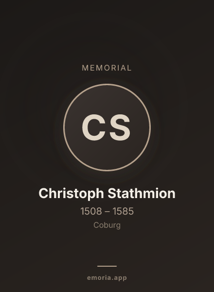 Memorial portrait of Christoph Stathmion