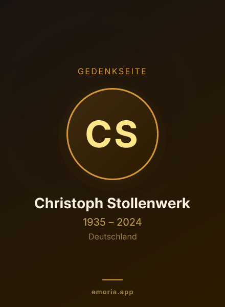 Gedenkportrait von Christoph Stollenwerk