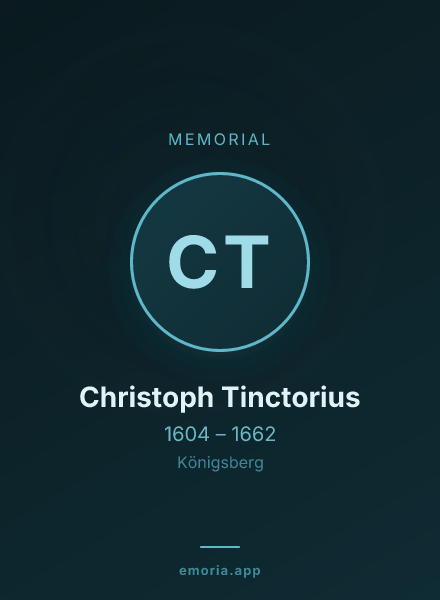 Memorial portrait of Christoph Tinctorius