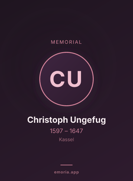 Memorial portrait of Christoph Ungefug