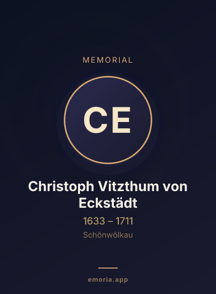 Memorial portrait of Christoph Vitzthum von Eckstädt