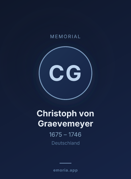 Memorial portrait of Christoph von Graevemeyer