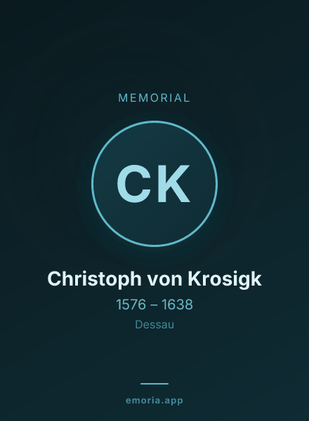 Memorial portrait of Christoph von Krosigk