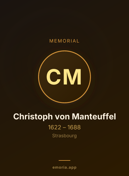 Memorial portrait of Christoph von Manteuffel