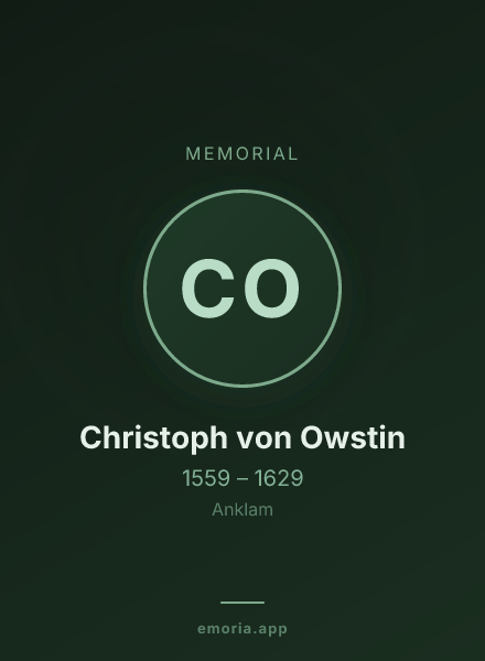 Memorial portrait of Christoph von Owstin