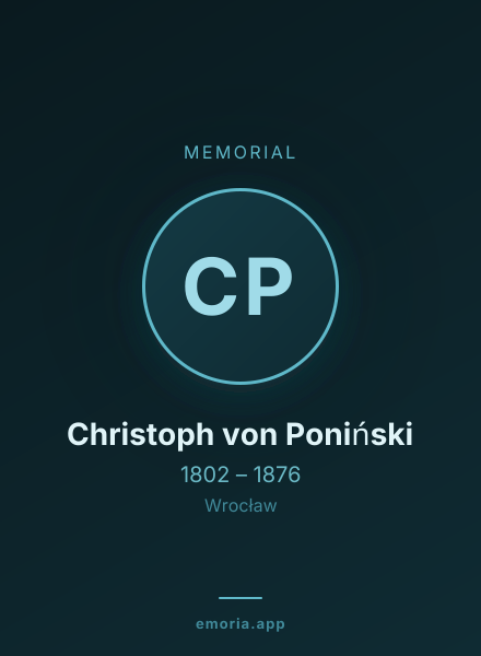 Memorial portrait of Christoph von Poniński
