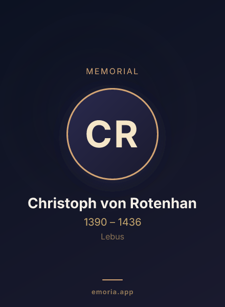 Memorial portrait of Christoph von Rotenhan