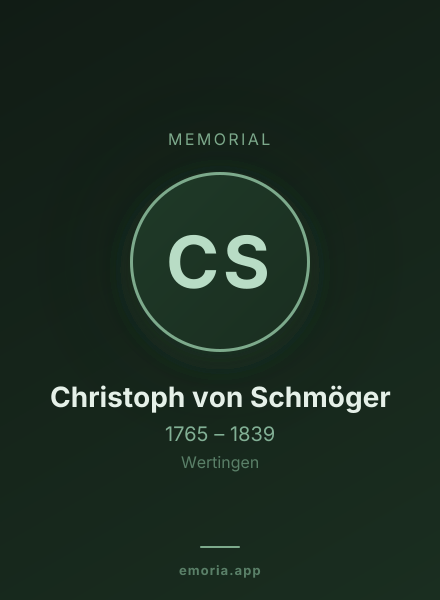 Memorial portrait of Christoph von Schmöger