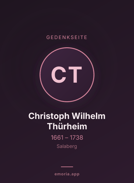 Gedenkportrait von Christoph Wilhelm Thürheim