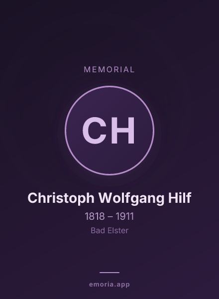 Memorial portrait of Christoph Wolfgang Hilf
