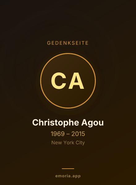 Gedenkportrait von Christophe Agou