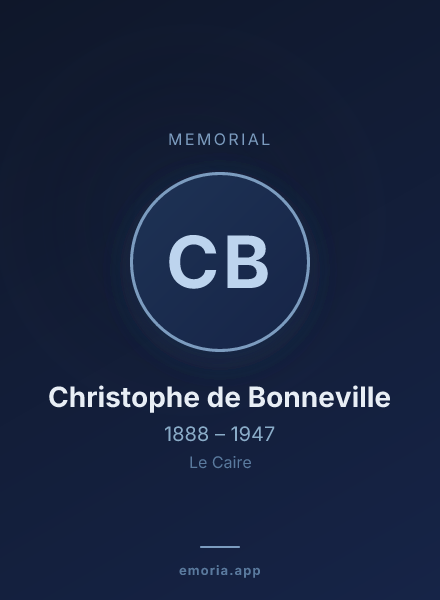 Memorial portrait of Christophe de Bonneville