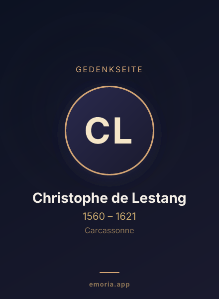 Gedenkportrait von Christophe de Lestang