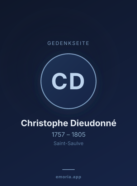 Gedenkportrait von Christophe Dieudonné