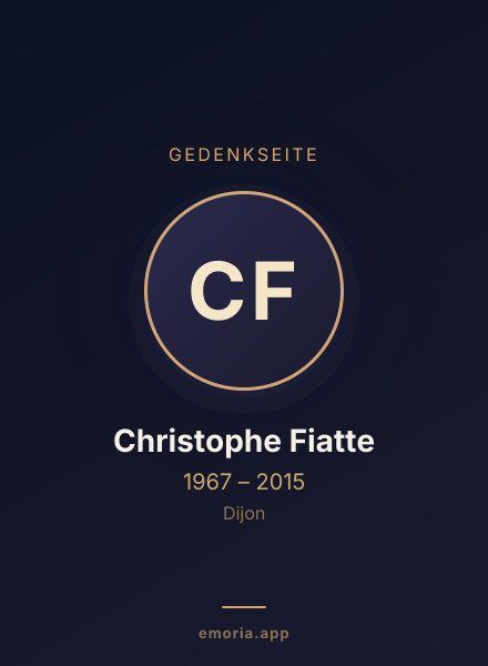 Gedenkportrait von Christophe Fiatte