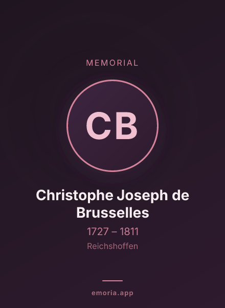 Memorial portrait of Christophe Joseph de Brusselles