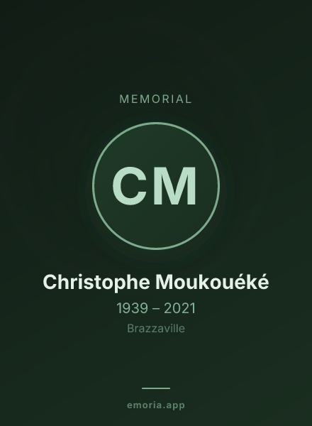 Memorial portrait of Christophe Moukouéké
