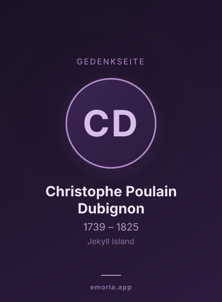 Gedenkportrait von Christophe Poulain Dubignon