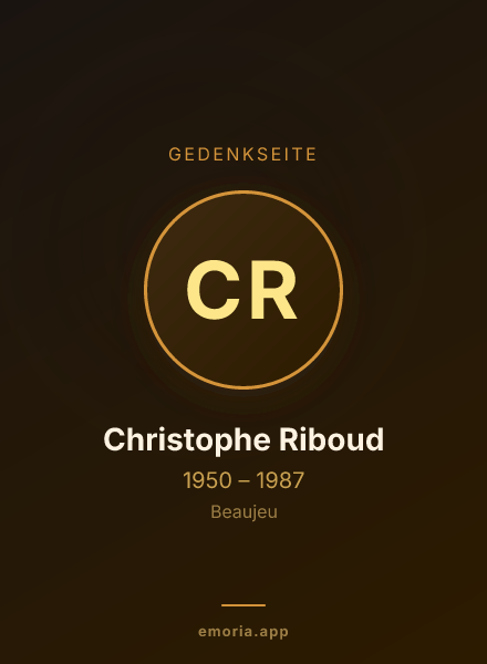 Gedenkportrait von Christophe Riboud
