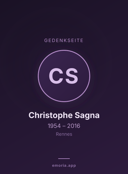 Gedenkportrait von Christophe Sagna