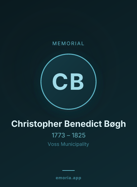 Memorial portrait of Christopher Benedict Bøgh