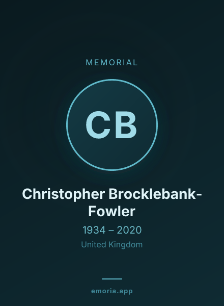 Memorial portrait of Christopher Brocklebank-Fowler