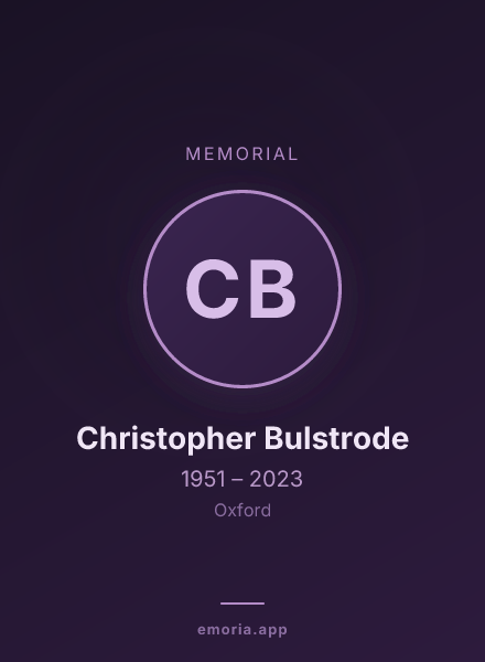 Memorial portrait of Christopher Bulstrode