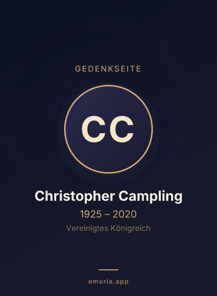 Gedenkportrait von Christopher Campling