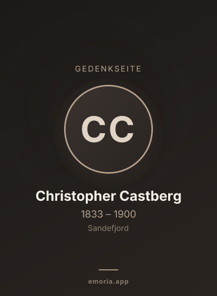 Gedenkportrait von Christopher Castberg