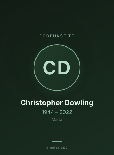 Gedenkportrait von Christopher Dowling