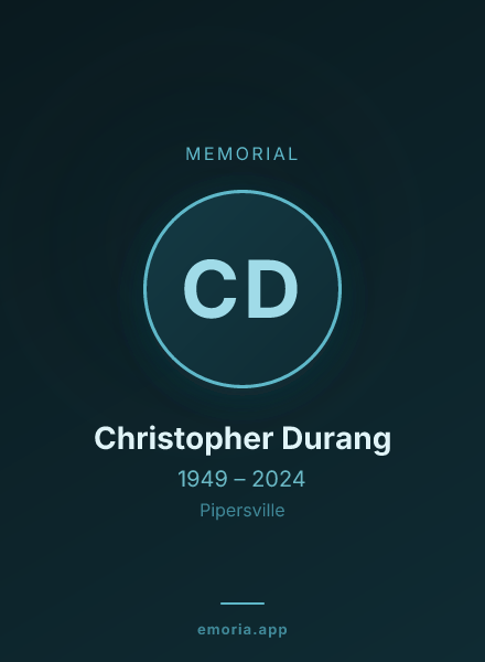 Memorial portrait of Christopher Durang