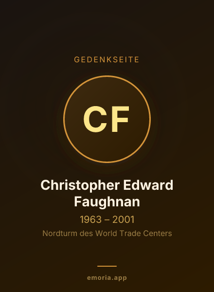 Gedenkportrait von Christopher Edward Faughnan