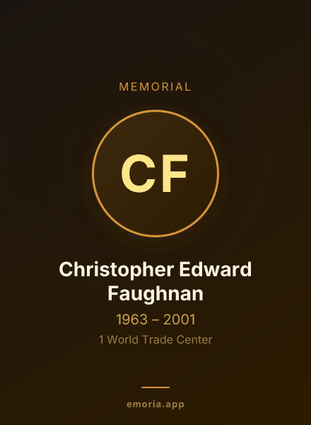 Memorial portrait of Christopher Edward Faughnan