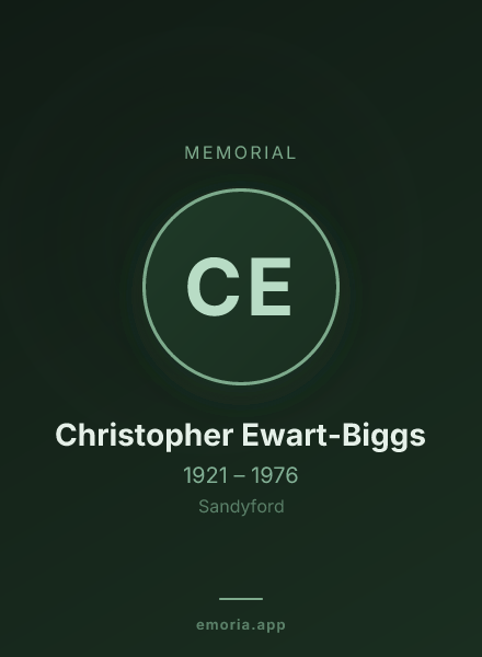 Memorial portrait of Christopher Ewart-Biggs