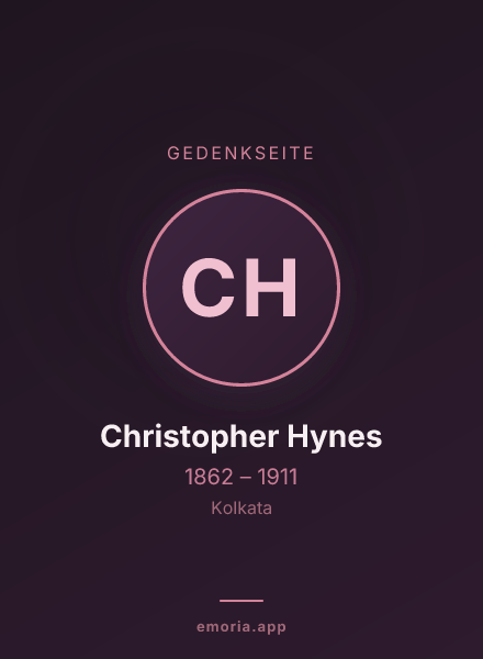 Gedenkportrait von Christopher Hynes