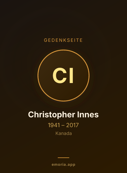 Gedenkportrait von Christopher Innes