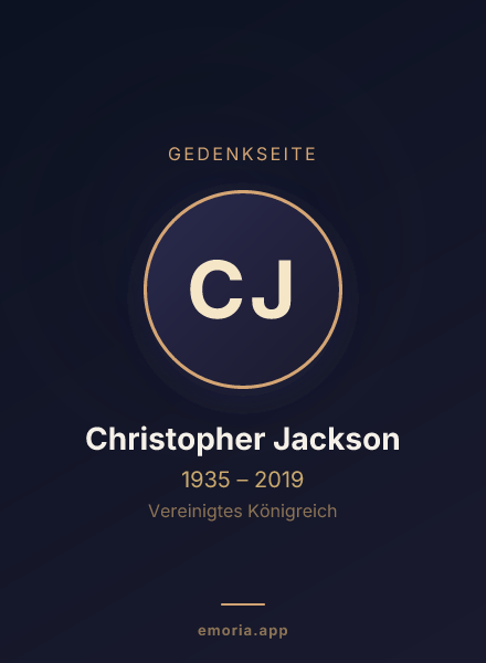 Gedenkportrait von Christopher Jackson