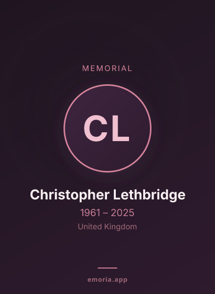 Memorial portrait of Christopher Lethbridge