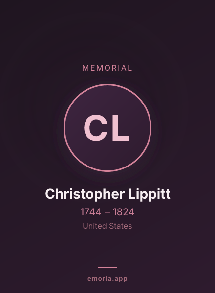 Memorial portrait of Christopher Lippitt