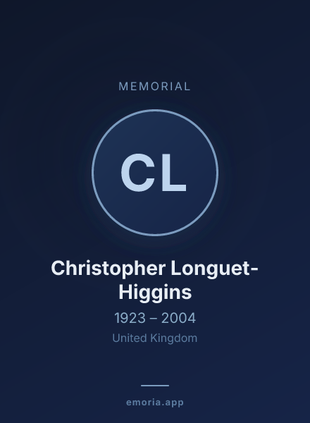 Memorial portrait of Christopher Longuet-Higgins