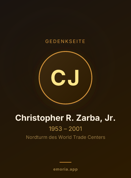 Gedenkportrait von Christopher R. Zarba, Jr.