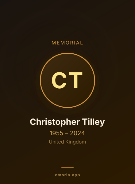 Memorial portrait of Christopher Tilley